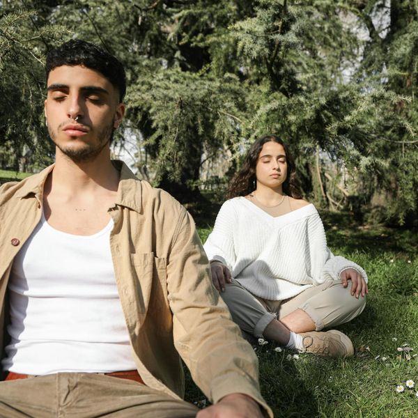 Man in a state of concentration during a workout.